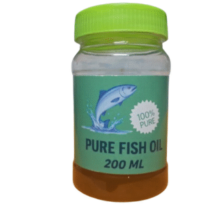 ANU’S Herbals Pure Fish Oil – 100% Natural & Handmade Omega-3 Rich Oil for Skin, Hair & Joint Health (200 ml)