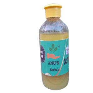 Pure Castor Seed Oil – Pack of 2 (200 ml Each) | Cold Pressed | 100% Natural | Hair & Skin Care Oil | ANU’S Herbals